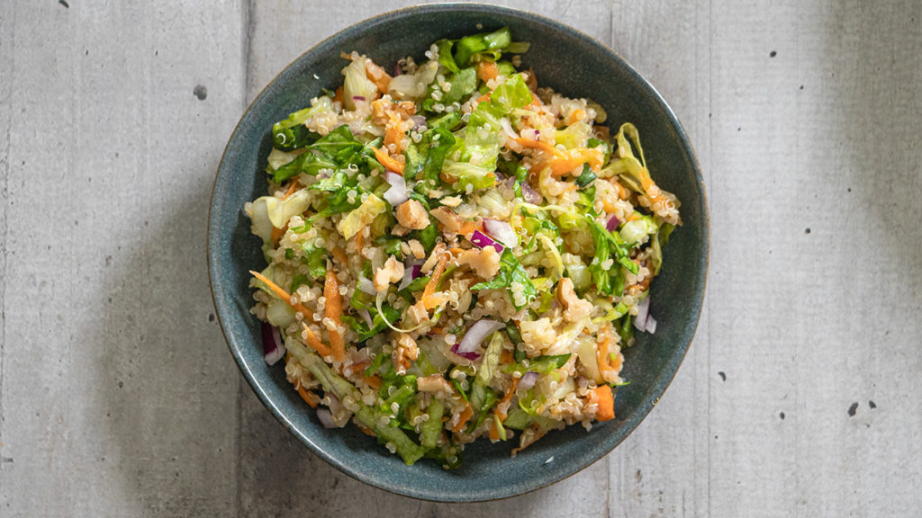 Recette de salade de quinoa végane