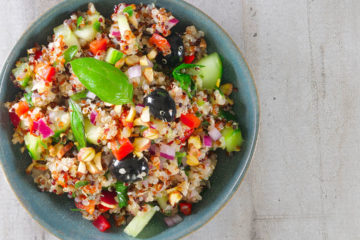 Recette végétarienne salade de quinoa